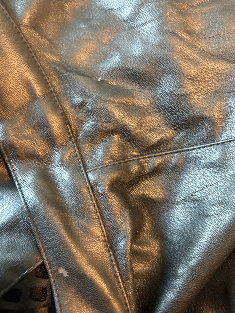 Ashley Stewart Black Faux Leather Zip-Front Jacket - Picture 12 of 13